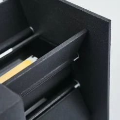 hofstein Applique murale Strandaa LED Noir, 2 lumières