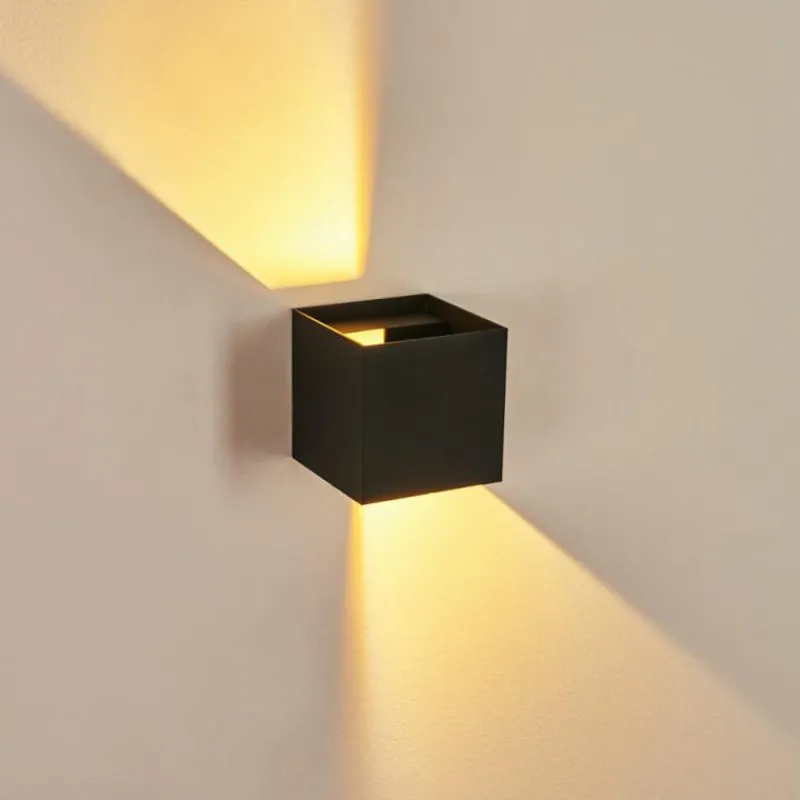 hofstein Applique murale Strandaa LED Noir, 2 lumières