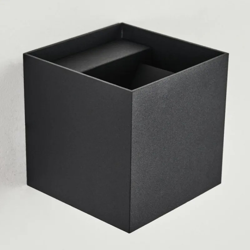 hofstein Applique murale Strandaa LED Noir, 2 lumières