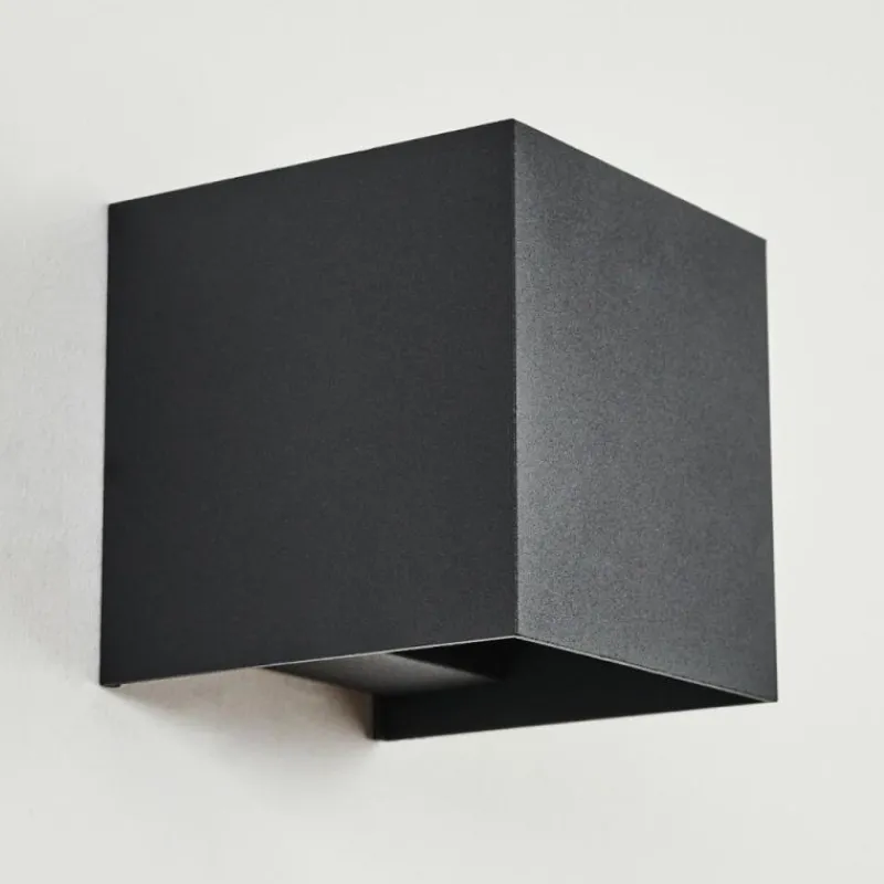 hofstein Applique murale Strandaa LED Noir, 2 lumières