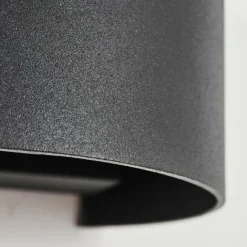 hofstein Applique murale Strandaa LED Noir, 2 lumières