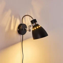 hofstein Applique murale Stranderott Noir, 1 lumière