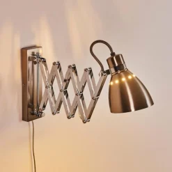 hofstein Applique murale Stranderott Chrome, Acier inoxydable, 1 lumière