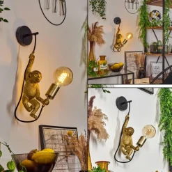 Luminaires Orientaux-hofstein Applique murale Suardi Or, Noir, 1 lumière