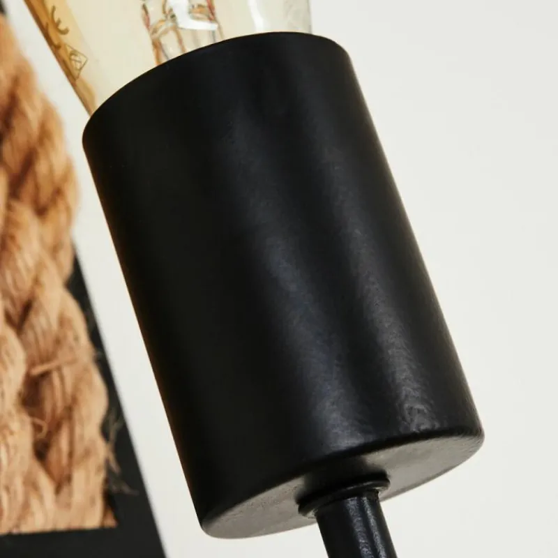 hofstein Applique murale Sulzano Brun, Noir, 1 lumière