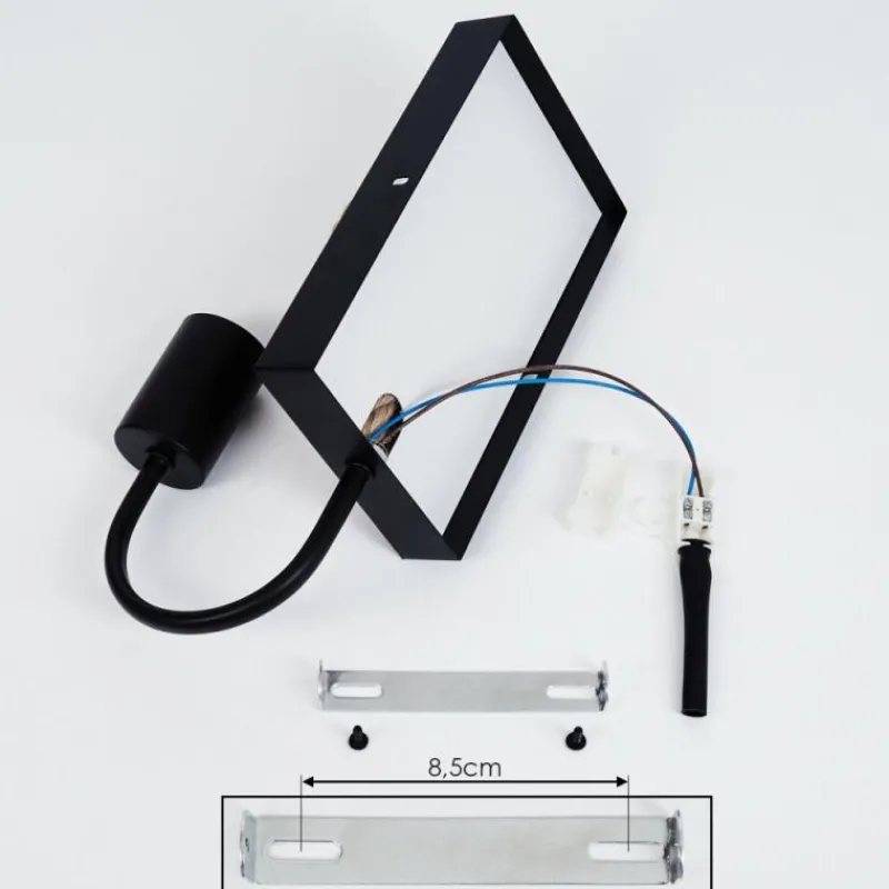 hofstein Applique murale Sulzano Brun, Noir, 1 lumière