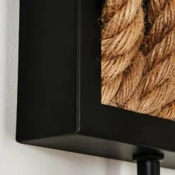 hofstein Applique murale Sulzano Brun, Noir, 1 lumière