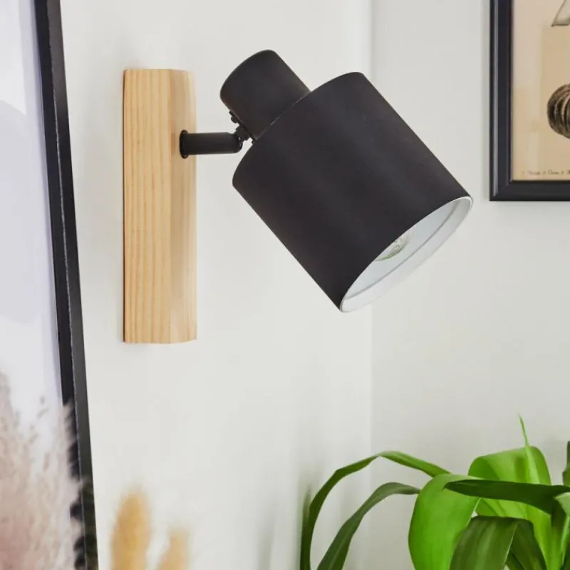 Lampes En Tissu-hofstein Applique murale Sumlili Écru, Noir, 1 lumière