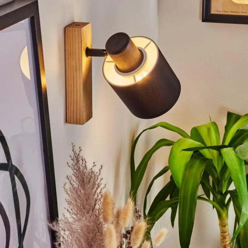 Lampes En Tissu-hofstein Applique murale Sumlili Écru, Noir, 1 lumière