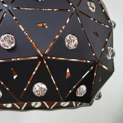 Lampes Vintages & Rétros-hofstein Applique murale Sunasau Bois clair, Noir, 1 lumière