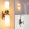 hofstein Applique murale Sundborn Acier brossé, 2 lumières