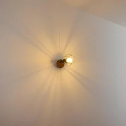 Lampes Vintages & Rétros-hofstein Applique murale Sundsvall Bois foncé, Noir, 1 lumière