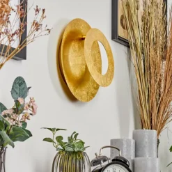 Lampes Dorées-hofstein Applique murale Sunrise LED Or, 1 lumière