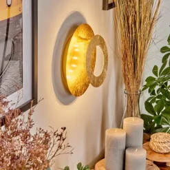 Lampes Dorées-hofstein Applique murale Sunrise LED Or, 1 lumière