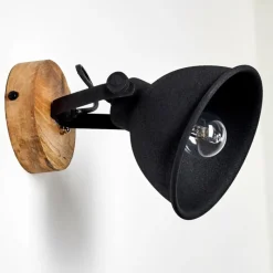 Lampes Industrielles-hofstein Applique murale Svanfolk Bois clair, 1 lumière