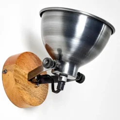 Lampes Industrielles-hofstein Applique murale Svanfolk Bois clair, 1 lumière