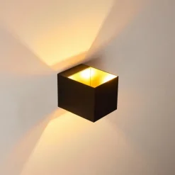 Lampes Dorées-hofstein Applique murale Svanskog Noir doré, 1 lumière