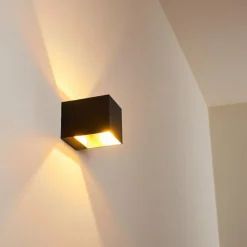 Lampes Dorées-hofstein Applique murale Svanskog Noir doré, 1 lumière