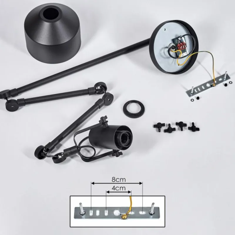 hofstein Applique murale Tablazos Noir, 1 lumière