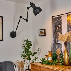 hofstein Applique murale Tablazos Noir, 1 lumière