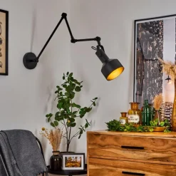 hofstein Applique murale Tablazos Noir, 1 lumière