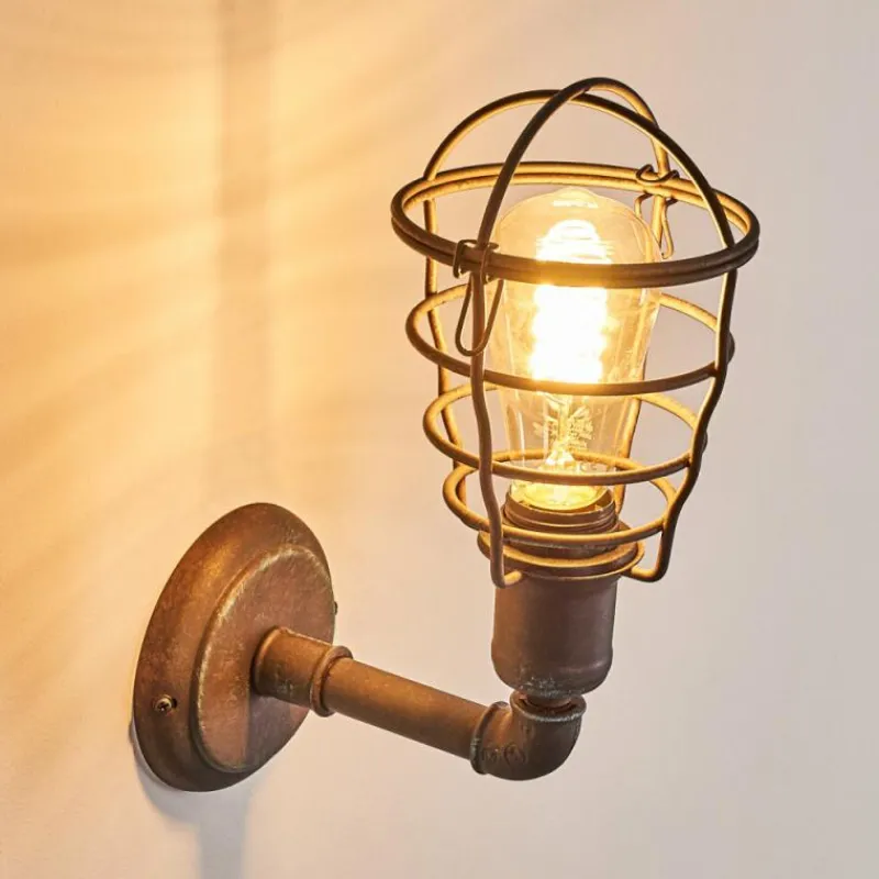 Lampes Industrielles-hofstein Applique murale Taggia Rouille, 1 lumière