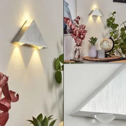 hofstein Applique murale Tapurai LED Argenté, 1 lumière