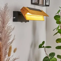 Luminaires Scandinaves-hofstein Applique murale Teira LED Noir, 1 lumière