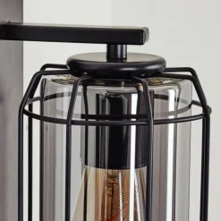 Suspension Verre Fumé-hofstein Applique murale Thusis Noir, 1 lumière