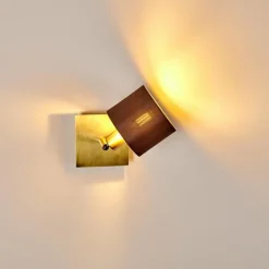 Lampes En Tissu-hofstein Applique murale Tibro Nickel mat, 1 lumière