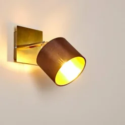 Lampes En Tissu-hofstein Applique murale Tibro Nickel mat, 1 lumière