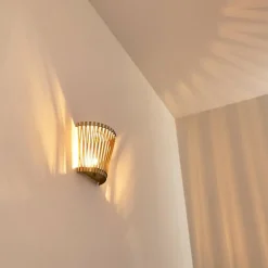 Lampes Vintages & Rétros-hofstein Applique murale Timmele Bois clair, 1 lumière