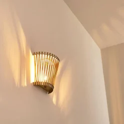 Lampes Vintages & Rétros-hofstein Applique murale Timmele Bois clair, 1 lumière