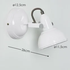 Lampes Industrielles-hofstein Applique murale Tina Blanc, 1 lumière