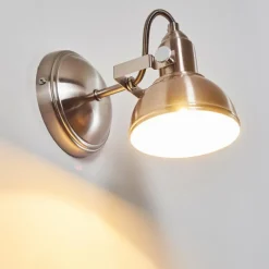 Lampes Industrielles-hofstein Applique murale Tina Nickel mat, 1 lumière