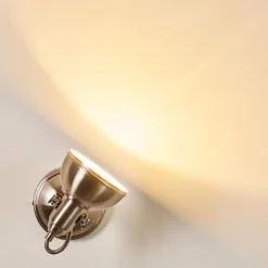 Lampes Industrielles-hofstein Applique murale Tina Nickel mat, 1 lumière