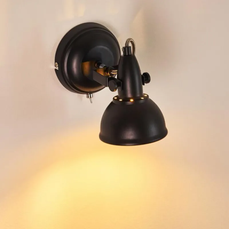 Lampes Industrielles-hofstein Applique murale Tina Noir, 1 lumière