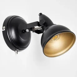 Lampes Industrielles-hofstein Applique murale Tina Noir, 1 lumière