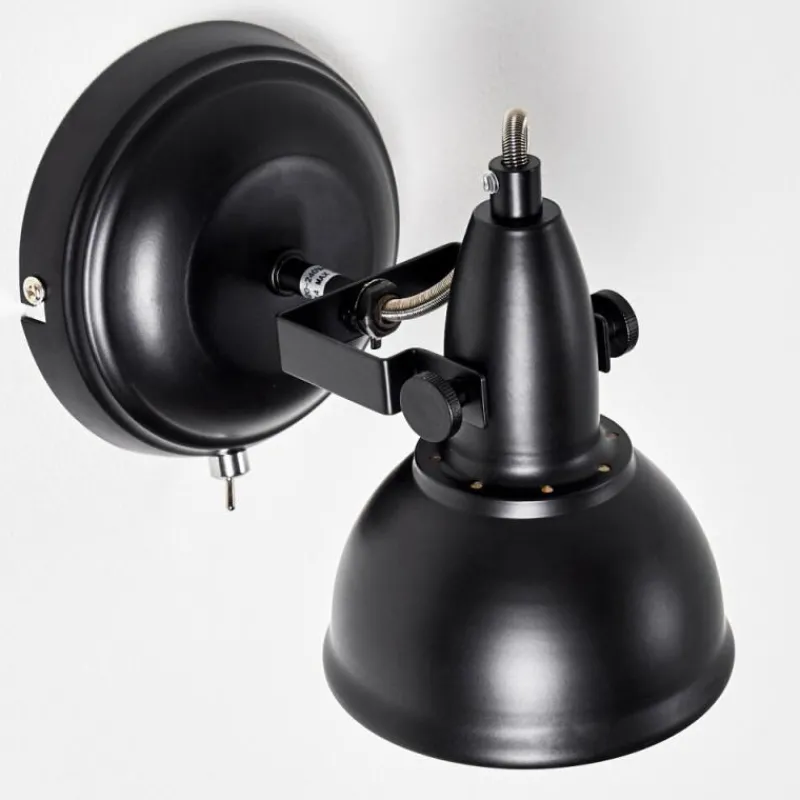 Lampes Industrielles-hofstein Applique murale Tina Noir, 1 lumière