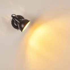 Lampes Industrielles-hofstein Applique murale Tina Noir, 1 lumière