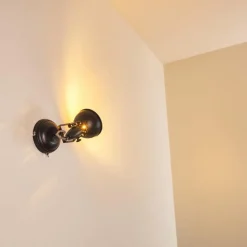 Lampes Industrielles-hofstein Applique murale Tina Noir, 1 lumière
