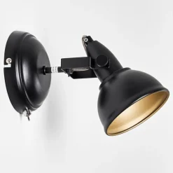 Lampes Industrielles-hofstein Applique murale Tina Noir, 1 lumière