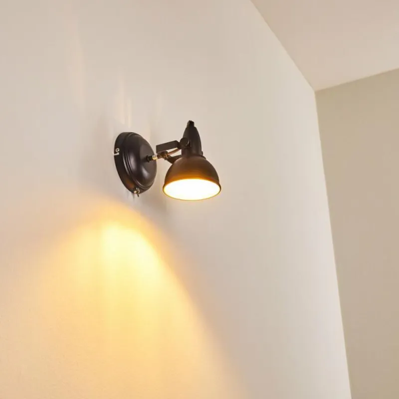 Lampes Industrielles-hofstein Applique murale Tina Noir, 1 lumière