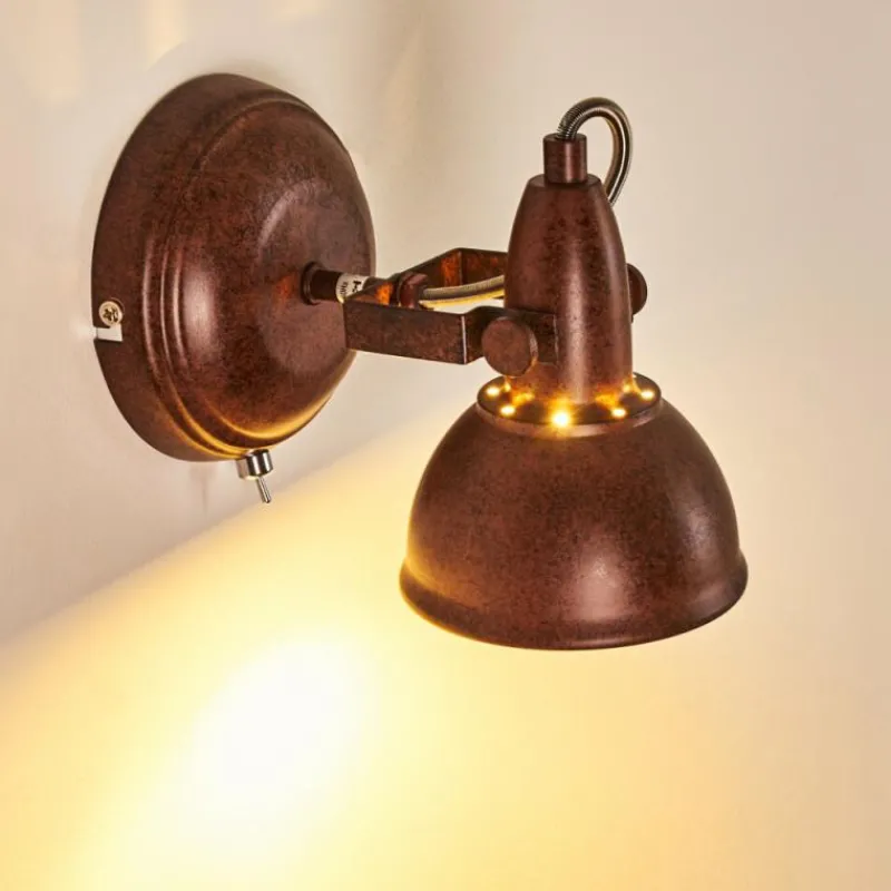 Lampes Industrielles-hofstein Applique murale Tina Rouille, 1 lumière