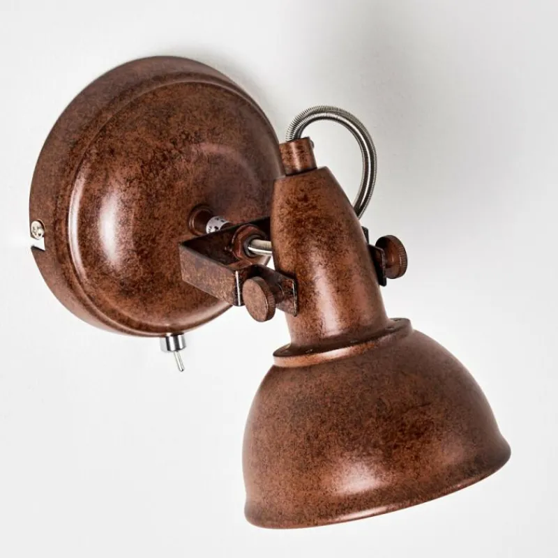 Lampes Industrielles-hofstein Applique murale Tina Rouille, 1 lumière