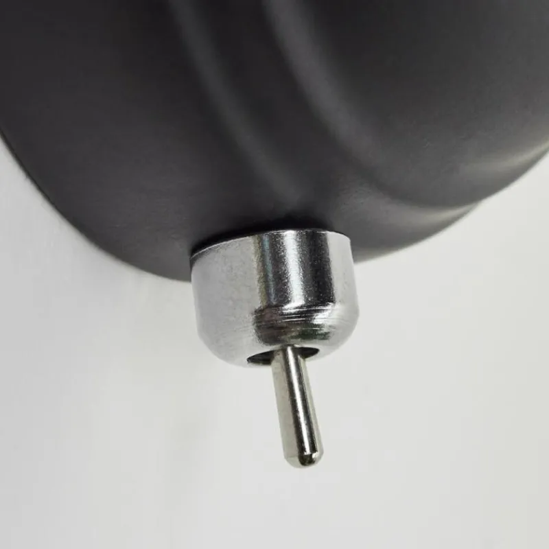 Lampes Industrielles-hofstein Applique murale Tita Chrome, Noir, 1 lumière