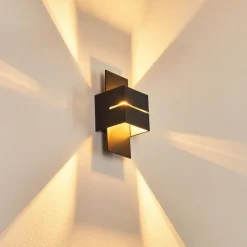 hofstein Applique murale Tora Noir, 1 lumière