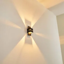 hofstein Applique murale Tora Noir, 1 lumière