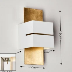 Lampes Dorées-hofstein Applique murale Tora Or, 1 lumière