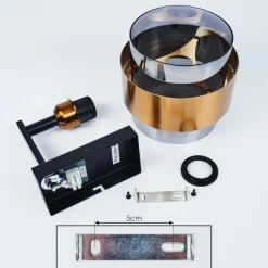 hofstein Applique murale Traak Noir, 1 lumière